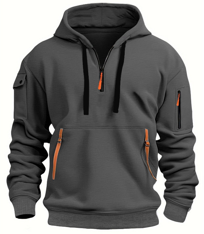 Lässiger Kapuzenpullover mit mehreren Taschen für Herren