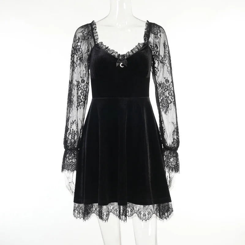 Design Sense Pleated New Dress Cross Hanging Neck Solid Color Fluffy Skirt For Women
