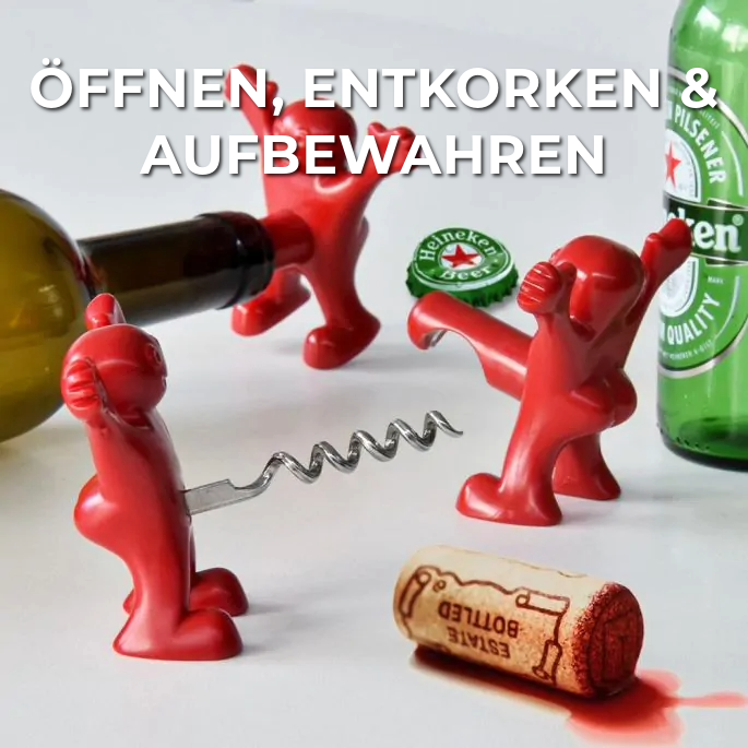 Happy Men | Stopper and Opener Set 3-teiliges Set