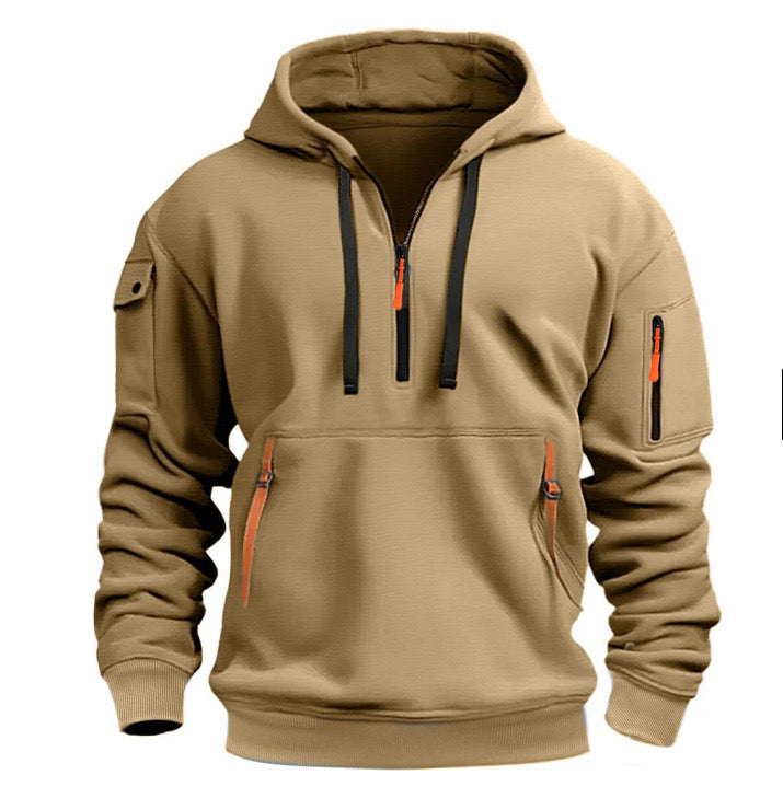 Lässiger Kapuzenpullover mit mehreren Taschen für Herren