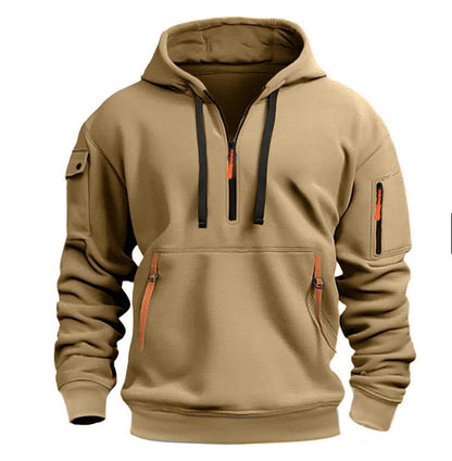 Lässiger Kapuzenpullover mit mehreren Taschen für Herren