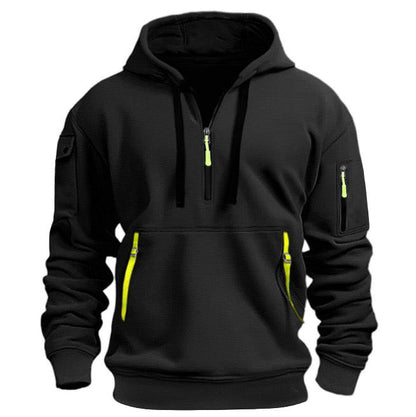 Lässiger Kapuzenpullover mit mehreren Taschen für Herren