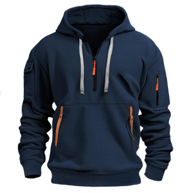 Lässiger Kapuzenpullover mit mehreren Taschen für Herren