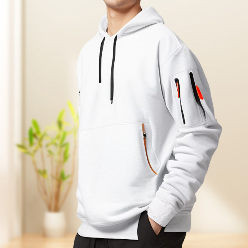 Lässiger Kapuzenpullover mit mehreren Taschen für Herren