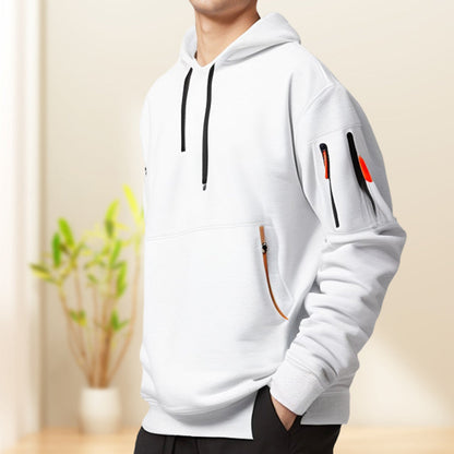 Lässiger Kapuzenpullover mit mehreren Taschen für Herren